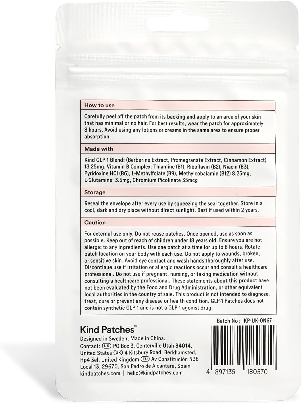 Natural Wellness Skin Patches
