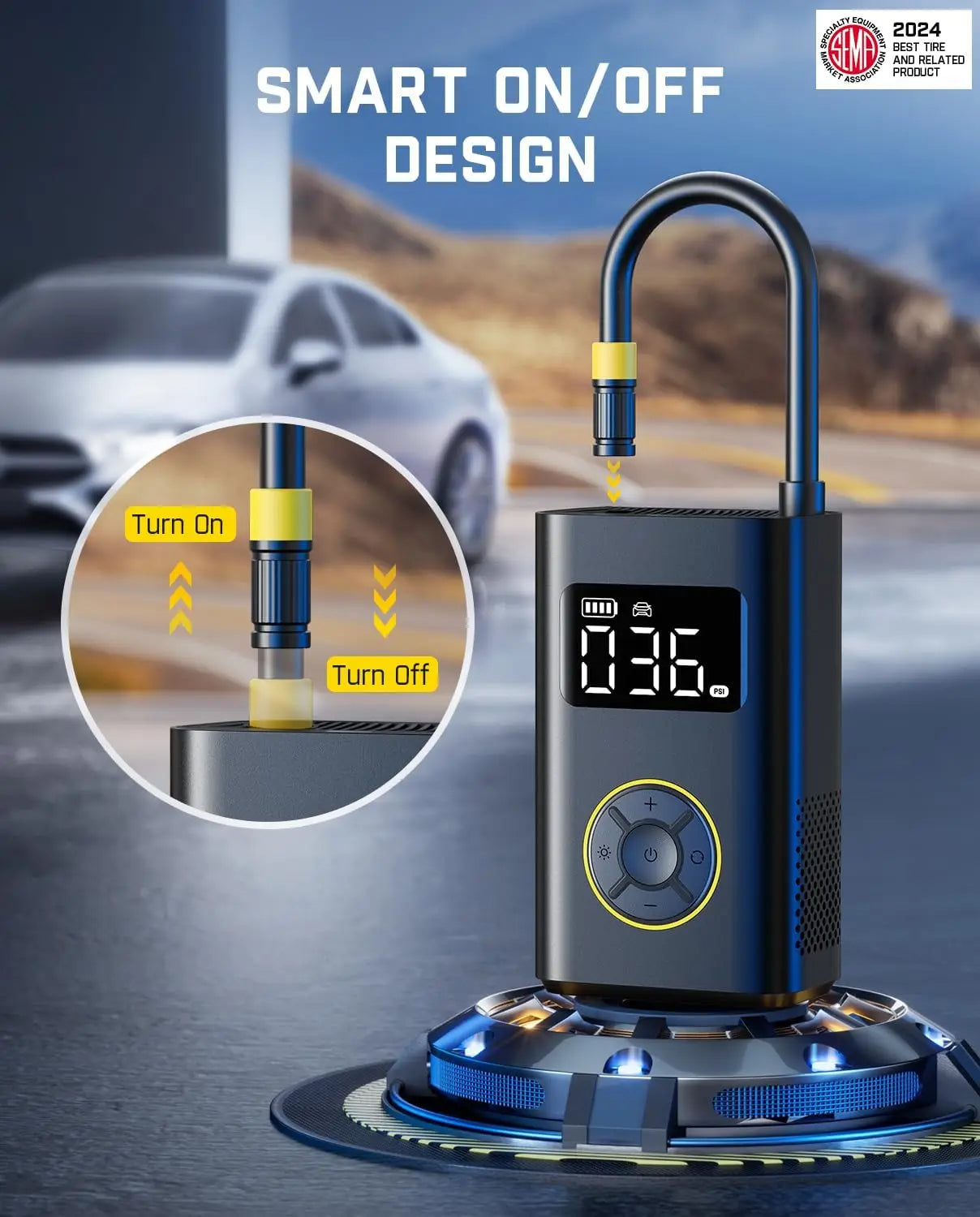 Portable Inflate Tire Pump