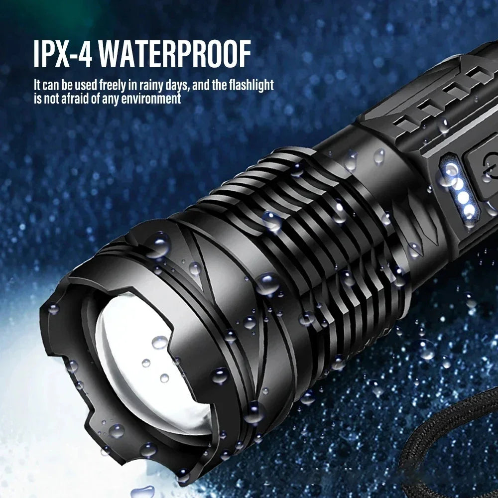 USB Powerful Rechargeable Flashlight