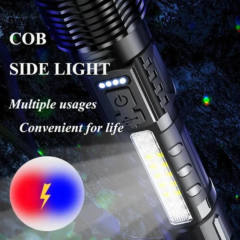 USB Powerful Rechargeable Flashlight