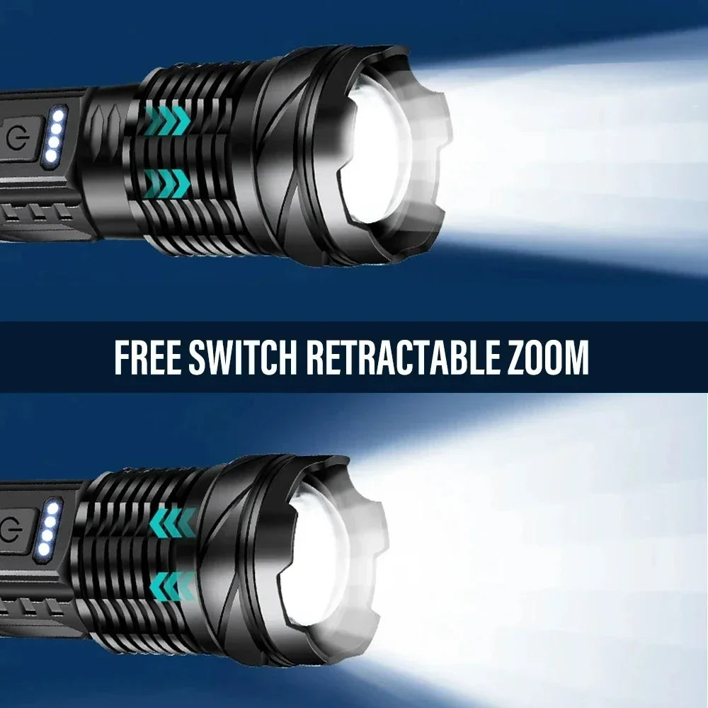 USB Powerful Rechargeable Flashlight
