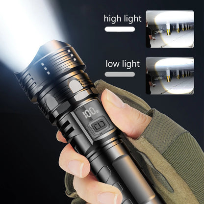 High Power USB Rechargeable Flashlight